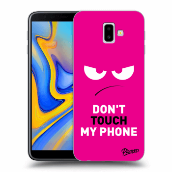 Hülle für Samsung Galaxy J6+ J610F - Angry Eyes - Pink