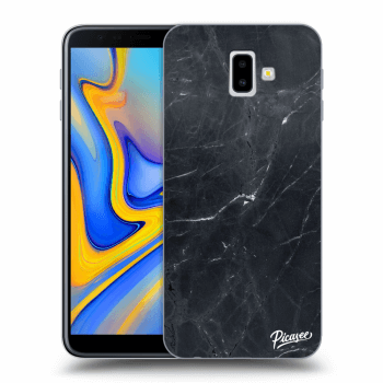Picasee Samsung Galaxy J6+ J610F Hülle - Transparentes Silikon - Black marble