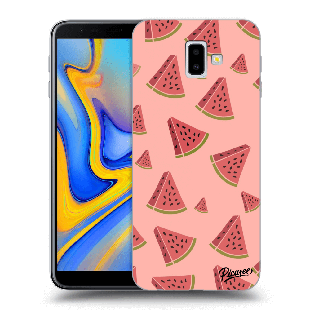 Picasee Samsung Galaxy J6+ J610F Hülle - Transparentes Silikon - Watermelon