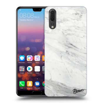 Hülle für Huawei P20 - White marble