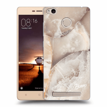 Picasee Xiaomi Redmi 3s, 3 Pro Hülle - Transparentes Silikon - Cream marble