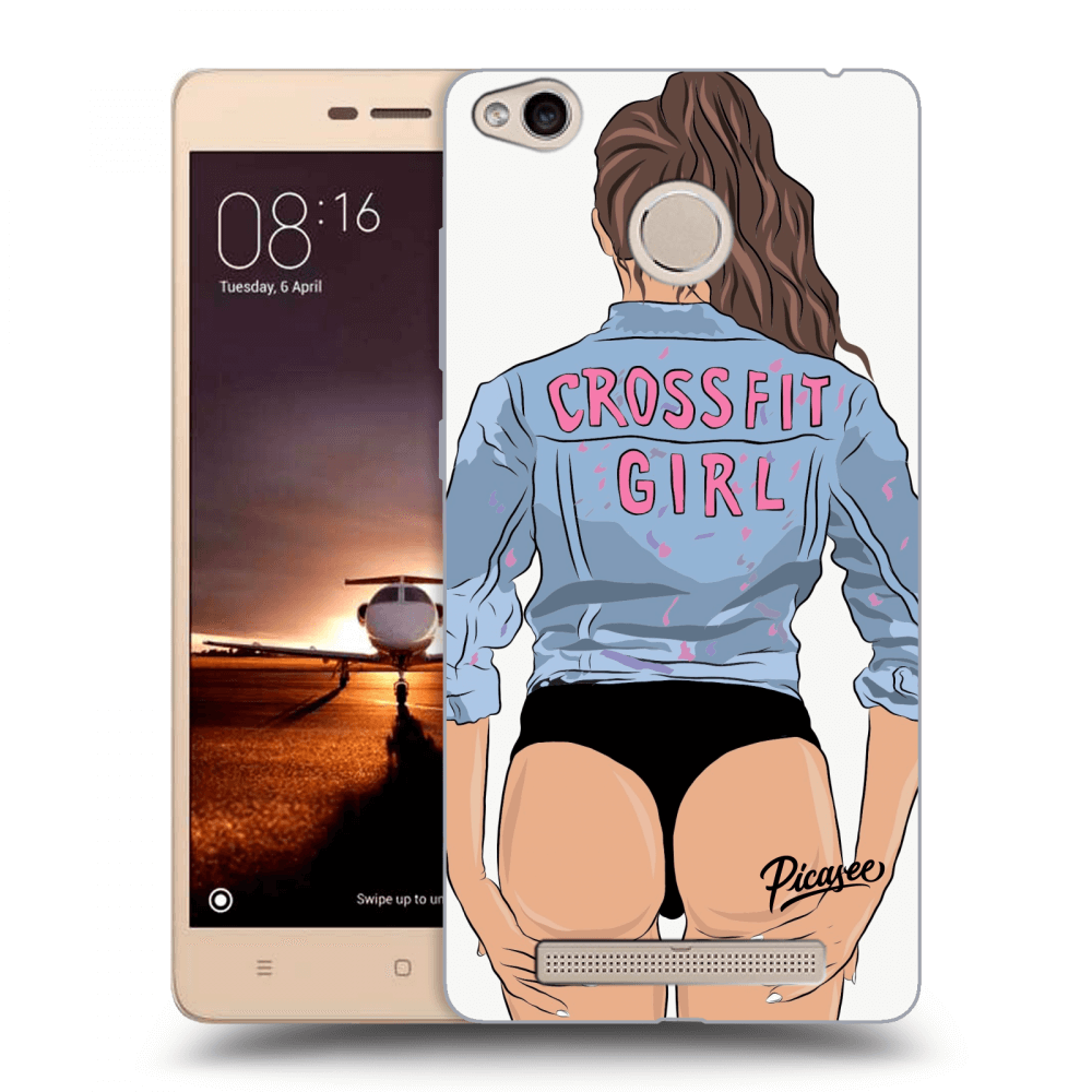 Picasee Xiaomi Redmi 3s, 3 Pro Hülle - Transparentes Silikon - Crossfit girl - nickynellow