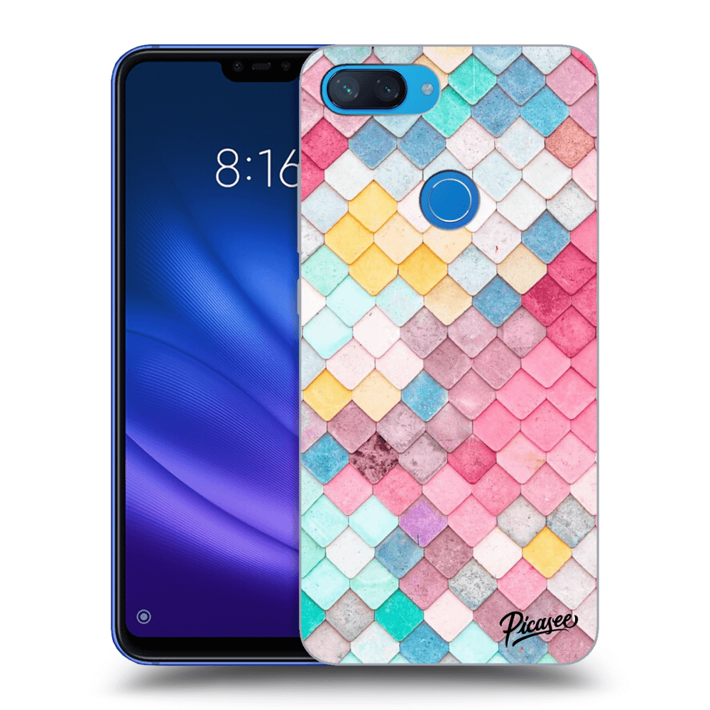 Picasee Xiaomi Mi 8 Lite Hülle - Transparentes Silikon - Colorful roof