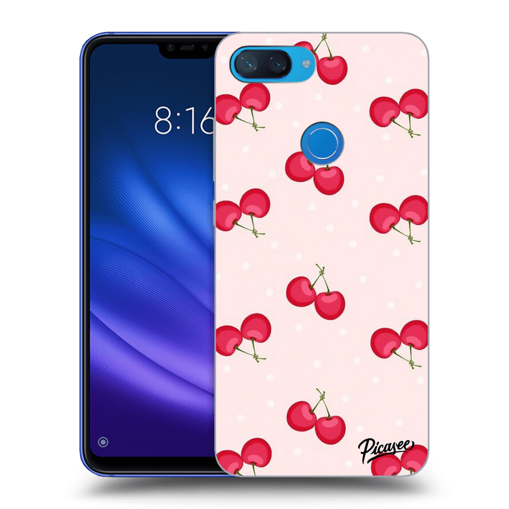 Picasee Xiaomi Mi 8 Lite Hülle - Transparentes Silikon - Cherries