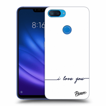 Picasee Xiaomi Mi 8 Lite Hülle - Transparentes Silikon - I love you