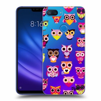 Picasee Xiaomi Mi 8 Lite Hülle - Transparentes Silikon - Owls