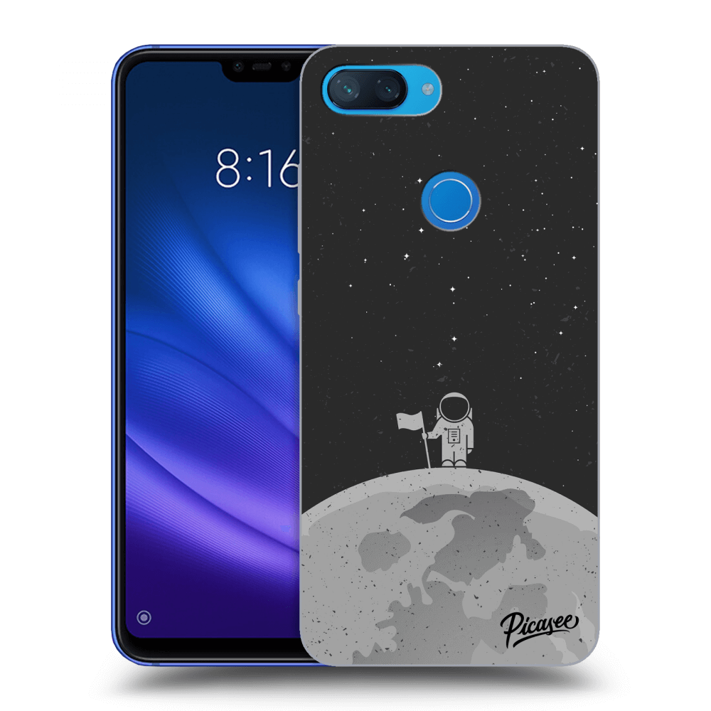 Picasee Xiaomi Mi 8 Lite Hülle - Schwarzes Silikon - Astronaut