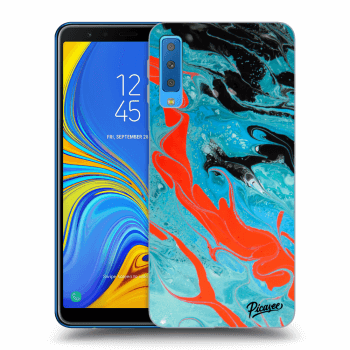 Hülle für Samsung Galaxy A7 2018 A750F - Blue Magma