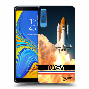 Picasee Samsung Galaxy A7 2018 A750F Hülle - Transparentes Silikon - Space Shuttle