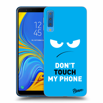 Hülle für Samsung Galaxy A7 2018 A750F - Angry Eyes - Blue