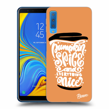 Hülle für Samsung Galaxy A7 2018 A750F - Pumpkin coffee