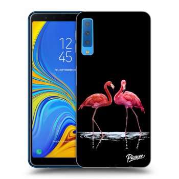 Picasee ULTIMATE CASE für Samsung Galaxy A7 2018 A750F - Flamingos couple