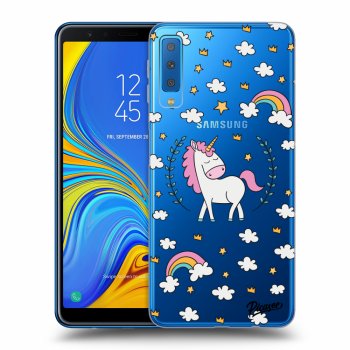 Picasee Samsung Galaxy A7 2018 A750F Hülle - Transparentes Silikon - Unicorn star heaven