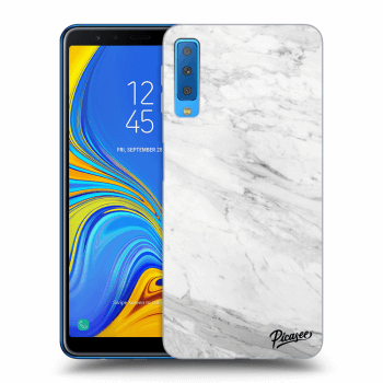 Hülle für Samsung Galaxy A7 2018 A750F - White marble