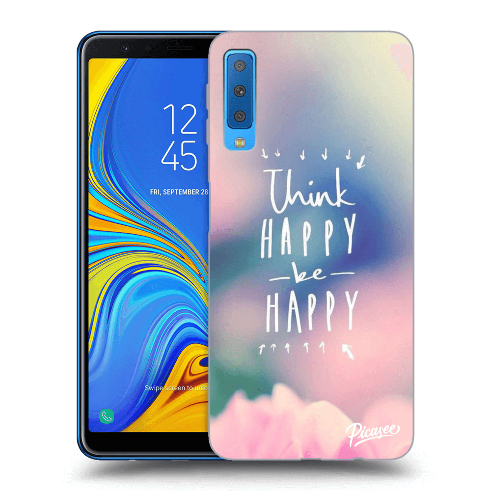 Picasee ULTIMATE CASE für Samsung Galaxy A7 2018 A750F - Think happy be happy