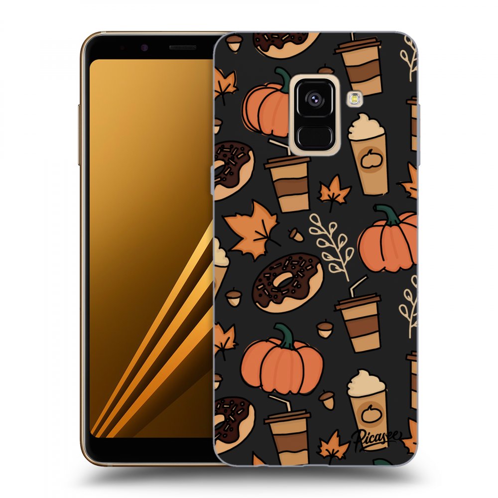Picasee Samsung Galaxy A8 2018 A530F Hülle - Schwarzes Silikon - Fallovers