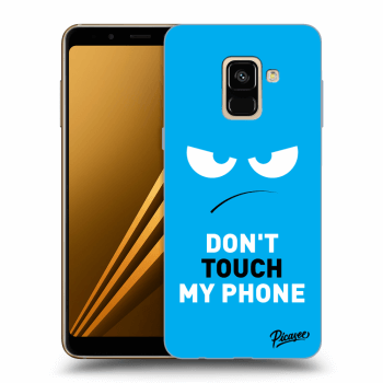 Hülle für Samsung Galaxy A8 2018 A530F - Angry Eyes - Blue
