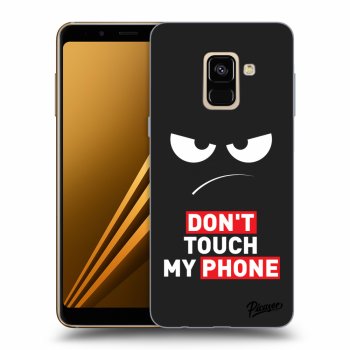 Picasee Samsung Galaxy A8 2018 A530F Hülle - Schwarzes Silikon - Angry Eyes - Transparent