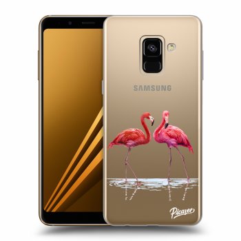 Hülle für Samsung Galaxy A8 2018 A530F - Flamingos couple
