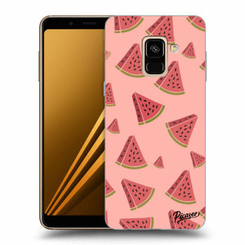 Picasee Samsung Galaxy A8 2018 A530F Hülle - Schwarzes Silikon - Watermelon