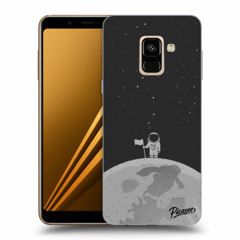Picasee Samsung Galaxy A8 2018 A530F Hülle - Schwarzes Silikon - Astronaut