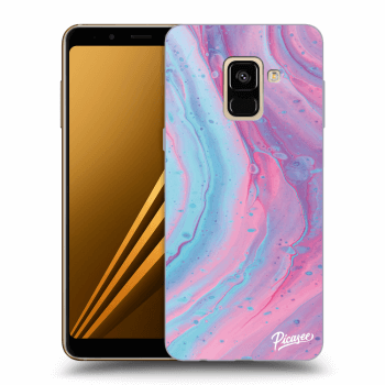 Hülle für Samsung Galaxy A8 2018 A530F - Pink liquid