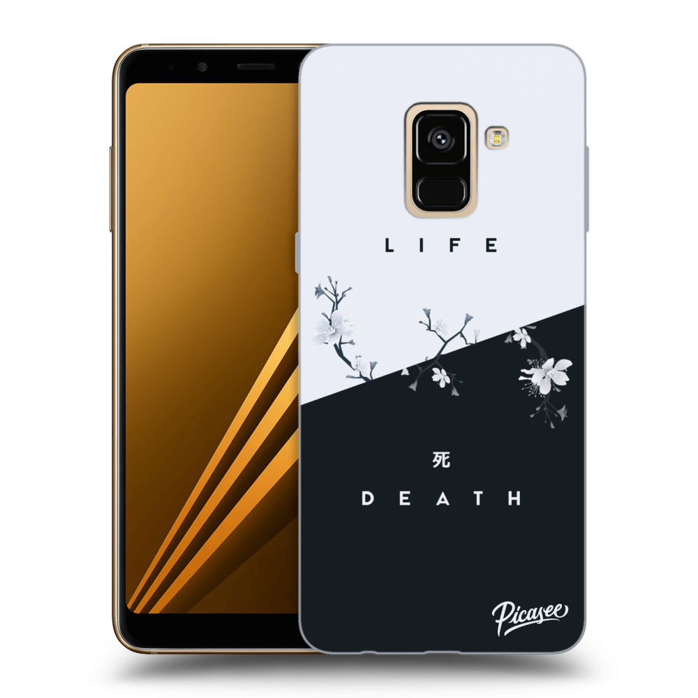 Picasee Samsung Galaxy A8 2018 A530F Hülle - Transparentes Silikon - Life - Death