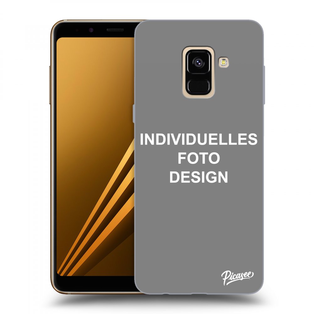 Picasee Samsung Galaxy A8 2018 A530F Hülle - Transparentes Silikon - Individuelles Fotodesign