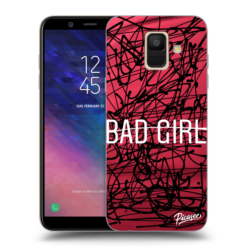 Picasee Samsung Galaxy A6 A600F Hülle - Transparentes Silikon - Bad girl