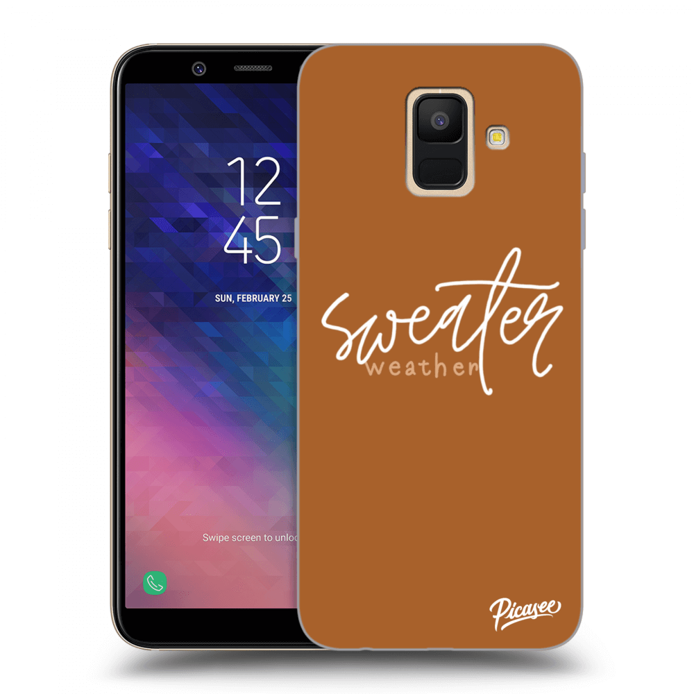 Picasee Samsung Galaxy A6 A600F Hülle - Transparentes Silikon - Sweater weather