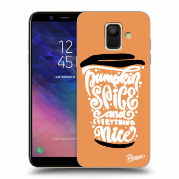 Hülle für Samsung Galaxy A6 A600F - Pumpkin coffee
