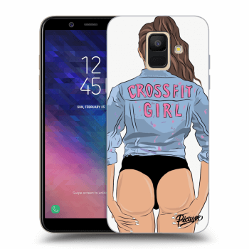 Picasee Samsung Galaxy A6 A600F Hülle - Transparentes Silikon - Crossfit girl - nickynellow