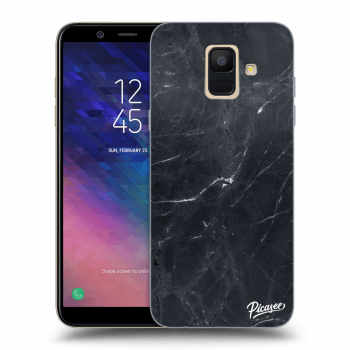 Hülle für Samsung Galaxy A6 A600F - Black marble
