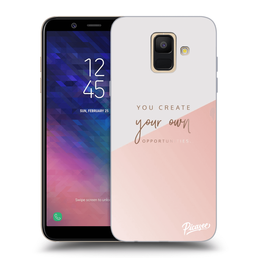 Picasee Samsung Galaxy A6 A600F Hülle - Transparentes Silikon - You create your own opportunities
