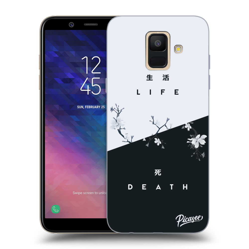 Picasee Samsung Galaxy A6 A600F Hülle - Transparentes Silikon - Life - Death