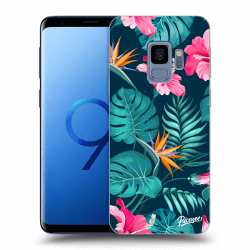 Hülle für Samsung Galaxy S9 G960F - Pink Monstera