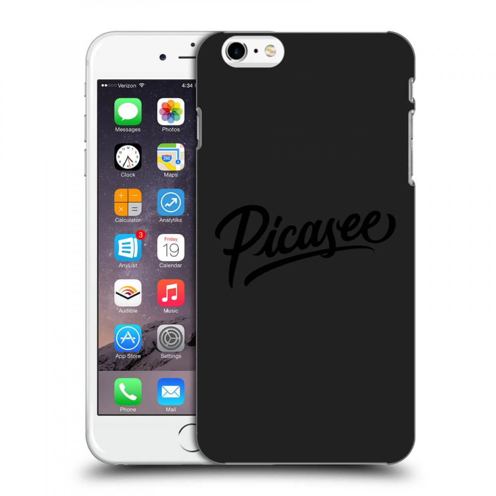 Picasee Apple iPhone 6 Plus/6S Plus Hülle - Schwarzes Silikon - Picasee - old logo - black