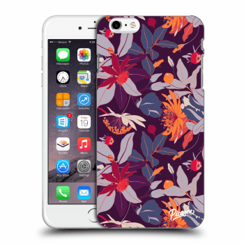 Hülle für Apple iPhone 6 Plus/6S Plus - Purple Leaf