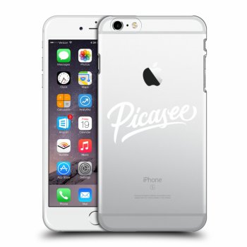 Picasee Apple iPhone 6 Plus/6S Plus Hülle - Transparentes Silikon - Picasee - old logo - white