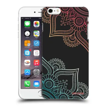 Picasee Apple iPhone 6 Plus/6S Plus Hülle - Schwarzes Silikon - Blumenmuster