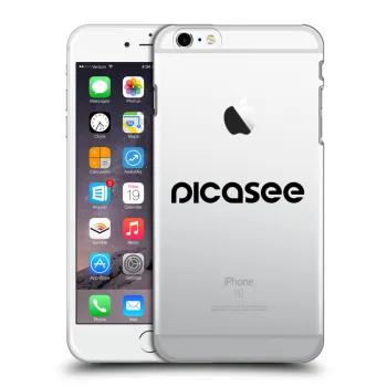 Picasee Apple iPhone 6 Plus/6S Plus Hülle - Transparentes Silikon - Picasee - new logo - black