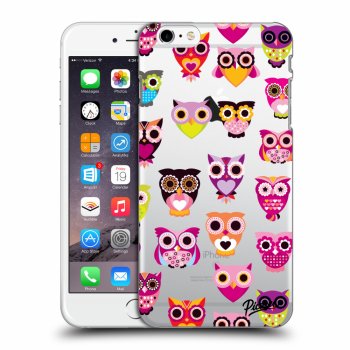 Picasee Apple iPhone 6 Plus/6S Plus Hülle - Transparentes Silikon - Owls