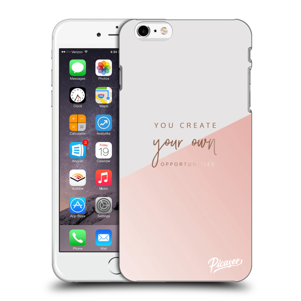 Picasee Apple iPhone 6 Plus/6S Plus Hülle - Transparentes Silikon - You create your own opportunities