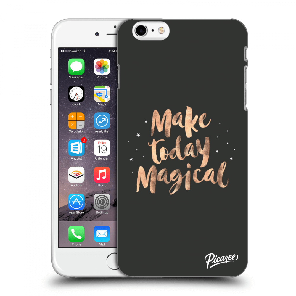 Picasee Apple iPhone 6 Plus/6S Plus Hülle - Transparentes Silikon - Make today Magical