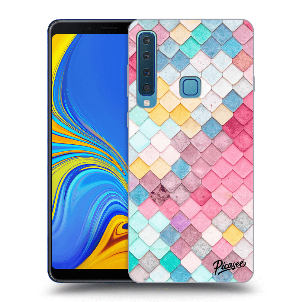 Picasee Samsung Galaxy A9 2018 A920F Hülle - Transparentes Silikon - Colorful roof