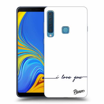 Picasee Samsung Galaxy A9 2018 A920F Hülle - Transparentes Silikon - I love you