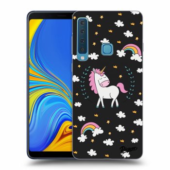 Picasee Samsung Galaxy A9 2018 A920F Hülle - Schwarzes Silikon - Unicorn star heaven