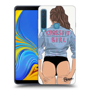 Picasee Samsung Galaxy A9 2018 A920F Hülle - Transparentes Silikon - Crossfit girl - nickynellow