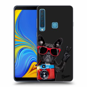 Picasee Samsung Galaxy A9 2018 A920F Hülle - Schwarzes Silikon - French Bulldog