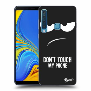 Picasee Samsung Galaxy A9 2018 A920F Hülle - Schwarzes Silikon - Don't Touch My Phone